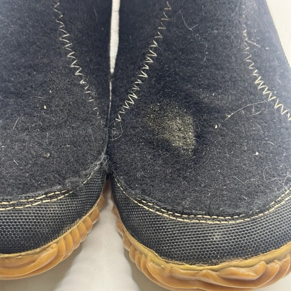 Sorel Cozy Bou Peppercorn Women 7 Recycled Felt & Faux Shearling